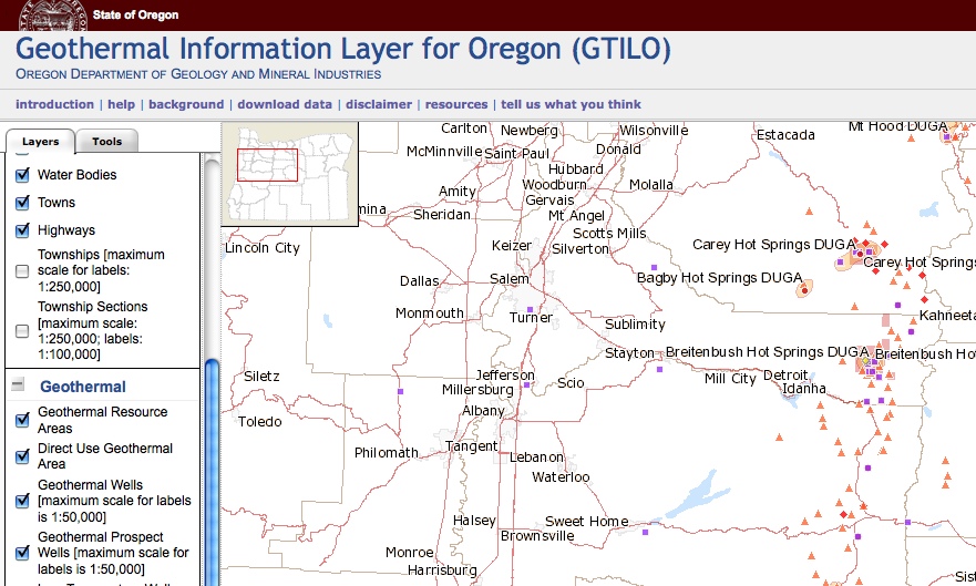 oregon_gis Piensa en Geotermia Noticias de energía geotérmica