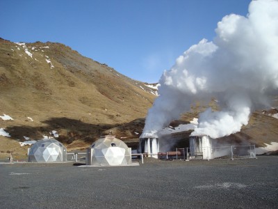 Islandia, planta geotérmica de Hellisheidi