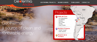 Geotermia Andina inaugura página web