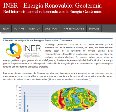 INER crea un portal para intercambiar conocimiento geotérmico, Ecuador