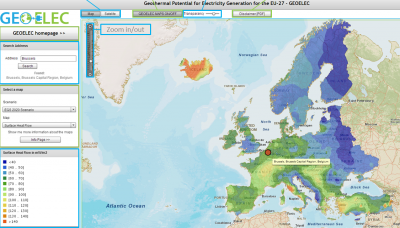 Potencial geotérmico eléctrico en Europa en 2020 y 2050