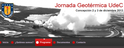 Jornada Geotérmica UdeC 2013, Chile
