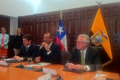 Chile y Ecuador firman acuerdo en materia energética