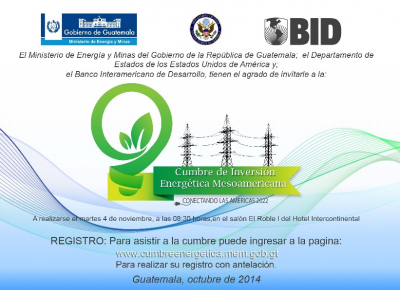 Cumbre de Inversión Energética Mesoamericana, Guatemala