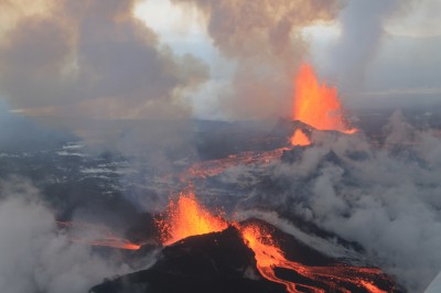 Drones filman el volcán Bárðabunga en Islandia