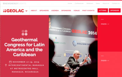 ThinkGeoEnergy y New Energy Events, organizadores de GEOLAC 2015 anuncian una alianza estratégica