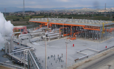 Capacidad total instalada de energía geotérmica en Turquía – 575 MWe