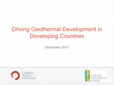 Vídeo: Webinar del CPI y CIF sobre los fondos publicos y su papel para el desarrollo de la geotermia
