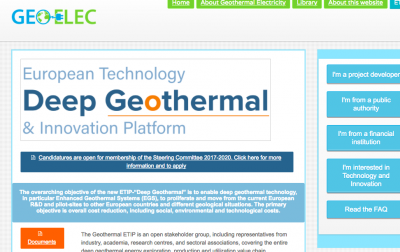 Presentación del nuevo Comité Directivo de ETIP DEEP Geothermal