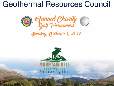 Reunión anual del Consejo de Recursos Geotérmicos y torneo caritativo de golf