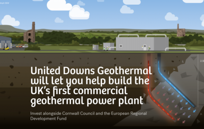 Proyecto geotérmico del Reino Unido, busca recaudar fondos por $6.2 millones, a través de una plataforma de crowdfunding