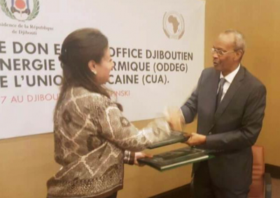 La Unión Africana firma un contrato por subsidio de $ 1 millón del GRMF, para un proyecto geotérmico en Djibouti