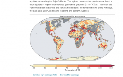Increible potencial geotérmico mundial sin explotar para el uso directo del calor geotérmico.