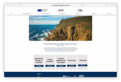 El proyecto geotérmico DEEP de United Downs lanza nuevo sitio web informativo