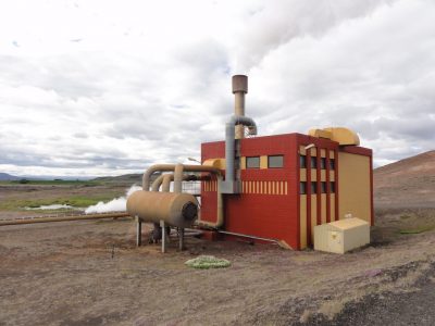 Construcción de la planta geotérmica Bjarnarflag, continúa en Islandia