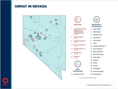 Ormat Technologies fuertemente comprometido con el desarrollo geotérmico en el Estado de Nevada