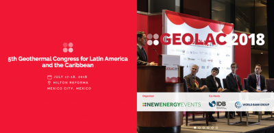 Actualización GEOLAC 2018 – 5to Congreso Geotérmico para América Latina y el Caribe