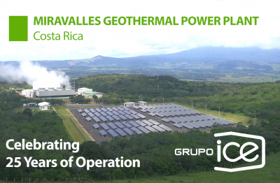 Costa Rica celebra 25 años de generación geotérmica sostenible