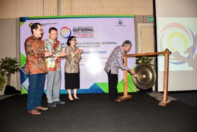 EBTKE/INAGA en Indonesia Intl Geothermal Convention, agosto de 2019