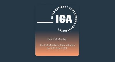 Las elecciones para el Directorio de la Asociación Internacional de Geotermia se iniciará el 30 de Junio de 2019