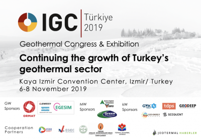 IV Congreso y Exposición Geotérmica IGC Turquía – 6-8 de noviembre de 2019, Izmir/Turquía