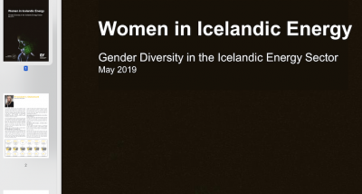 El informe sobre la posición de las mujeres en el sector energético de Islandia, destaca que el trabajo continuo es necesario