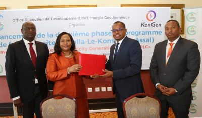 KenGen gana un contrato de perforación geotérmica para tres pozos en Djibouti