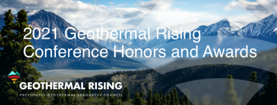 Nominaciones abiertas para 2021 GRC Geothermal Honors & Awards