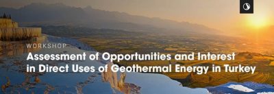 Taller: Uso directo de energía geotérmica en Turquía, 15 de septiembre de 2021