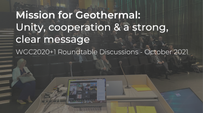Misión de la industria geotérmica: unidad, cooperación, un mensaje claro y fuerte