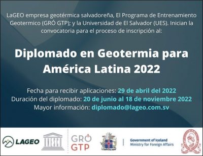 Diplomado en Geotermia para América Latina 2022