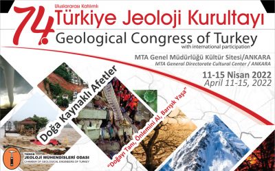 Evento: 74.º Congreso Geológico de Turquía, 11-15 de abril de 2022, Ankara