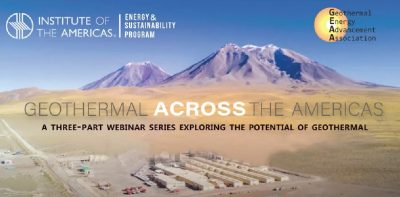 Video: Geothermal Across the Americas (webinar 10 Junio)