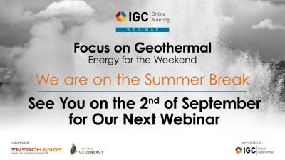 Cambios en la serie de seminarios web Focus on Geothermal