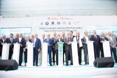 Complejo de invernaderos geotérmicos en Dikili, Turkiye, celebra ceremonia de inauguración