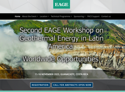 EAGE elige a Costa Rica como sede del Segundo Taller de Energía Geotérmica en América Latina.