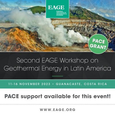 Segundo Taller EAGE en Energía Geotérmica en América Latina recibe apoyo PACE para apoyar a conferencistas aceptados.