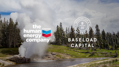 Entrevista por ThinkGeoEnergy: alianza de Baseload Capital y Chevron New Energies busca impulsar proyectos geotérmicos.