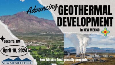 Inscripción abierta para el Taller “Advancing Geothermal”, Nuevo México, 18 de abril de 2024