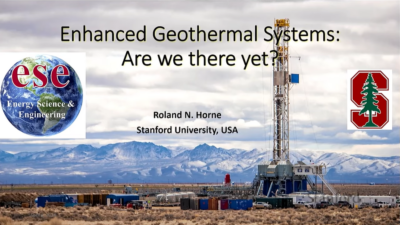 Grabación de una conferencia sobre EGS del Prof. Roland Horne disponible en línea