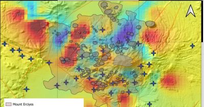 Se descubren anomalías de conductividad eléctrica bajo el monte Erciyes, Turquía