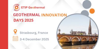 Registro – Jornadas de Innovación Geotérmica; 3 y 4 de diciembre de 2025; Estrasburgo, Francia
