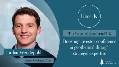Impulsar la confianza de los inversores en la energía geotérmica mediante experiencia estratégica – Jordan Weddepohl, Arup
