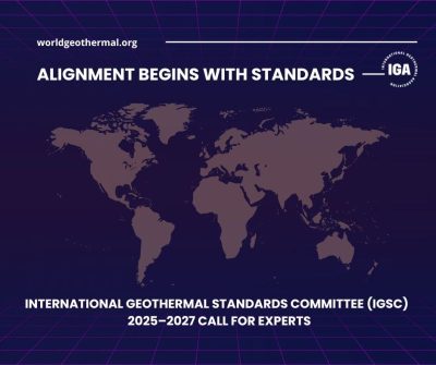 Convocatoria de expertos – Comisión Internacional para Estándares Geotérmicos