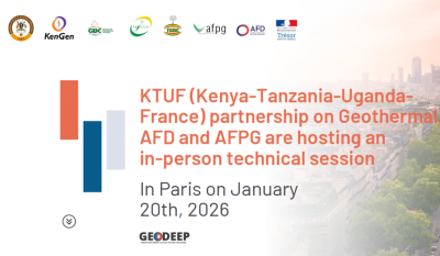 Inscripciones abiertas – Sesión técnica sobre la colaboración geotérmica entre Francia y África Oriental, 20 de enero de 2026