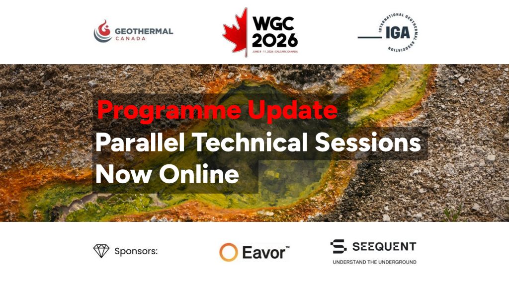 Banner announcing 'Programme Update: Parallel Technical Sessions Now Online' with event logos at the top and sponsors below the hero image.