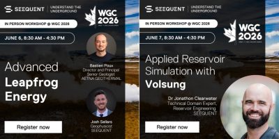Inscripciones abiertas: talleres de modelado geotérmico impartidos por Seequent en WGC2026